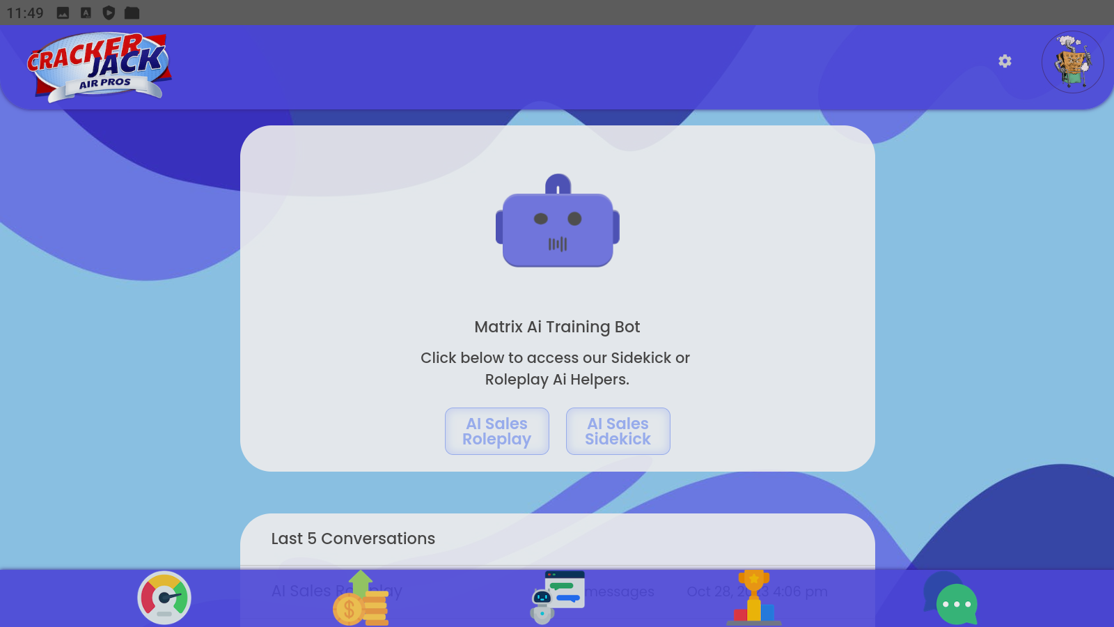 screenshot of Matrix Ai